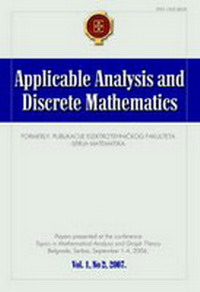 Applicable Analysis and Discrete Mathematics